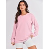 image:imageANRABESS Womens Fall Oversized Crewneck Tunic SweatshirtPink
