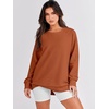 image:imageANRABESS Womens Fall Oversized Crewneck Tunic SweatshirtRust