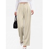 image:imageANRABESS Womens High Waisted Wide Leg Dress Work PantsApricot
