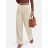 image:imageANRABESS Womens High Waisted Wide Leg Dress Work PantsApricot