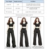 image:imageANRABESS Womens High Waisted Wide Leg Dress Work PantsCoffee