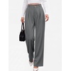 image:imageANRABESS Womens High Waisted Wide Leg Dress Work PantsDark Grey