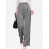 image:imageANRABESS Womens High Waisted Wide Leg Dress Work PantsGrey