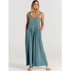 image:imageANRABESS Womens Jumpsuits Overalls Linen Wide Leg Jumpers Casual Summer Fall Outfits 2026 Beach Vacation Clothes with Pockets