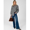 image:imageANRABESS Womens Long Sleeve Button Down Shirts Gingham Striped BlousesBlack White Plaid
