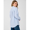 image:imageANRABESS Womens Long Sleeve Button Down Shirts Gingham Striped BlousesLight Blue White Stripe