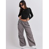 image:imageANRABESS Womens Long Sleeve Shirts Fitted Crop TopsBlack