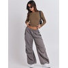 image:imageANRABESS Womens Long Sleeve Shirts Fitted Crop TopsBrown