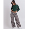image:imageANRABESS Womens Long Sleeve Shirts Fitted Crop TopsForest