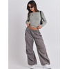 image:imageANRABESS Womens Long Sleeve Shirts Fitted Crop TopsGrey