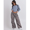 image:imageANRABESS Womens Long Sleeve Shirts Fitted Crop TopsGrey Blue