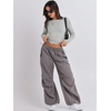 image:imageANRABESS Womens Long Sleeve Shirts Fitted Crop TopsLight Grey