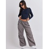 image:imageANRABESS Womens Long Sleeve Shirts Fitted Crop TopsNavy Blue