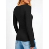 image:imageANRABESS Womens Long Sleeve Shirts Scoop Neck Fall TopsBlack