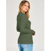 image:imageANRABESS Womens Long Sleeve Shirts V Neck Ribbed TopArmy Green