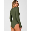 image:imageANRABESS Womens Long Sleeve Thermal Bodysuit TopsArmy Green