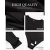 image:imageANRABESS Womens Long Sleeve Thermal Bodysuit TopsBlack