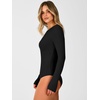 image:imageANRABESS Womens Long Sleeve Thermal Bodysuit TopsBlack
