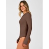 image:imageANRABESS Womens Long Sleeve Thermal Bodysuit TopsBrown