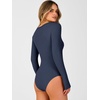 image:imageANRABESS Womens Long Sleeve Thermal Bodysuit TopsNavy Blue