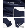 image:imageANRABESS Womens Long Sleeve Thermal Bodysuit TopsNavy Blue