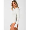 image:imageANRABESS Womens Long Sleeve Thermal Bodysuit TopsWhite