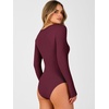 image:imageANRABESS Womens Long Sleeve Thermal Bodysuit TopsWine Red