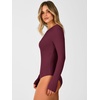 image:imageANRABESS Womens Long Sleeve Thermal Bodysuit TopsWine Red