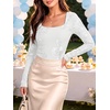 image:imageANRABESS Womens Mesh Long Sleeve Tops Embroidered Floral ShirtWhite