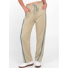 image:imageANRABESS Womens Sweatpants Straight Leg Fall Lounge Striped Track PantsBeige