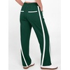 image:imageANRABESS Womens Sweatpants Straight Leg Fall Lounge Striped Track PantsDeep Green