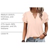 image:imageANRABESS Womens Tops Dressy Casual Blouse Flutter Short Sleeve ShirtsBeige