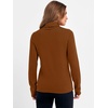 image:imageANRABESS Womens Turtleneck Wool Blend Lightweight SweatersDark Caramel