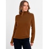 image:imageANRABESS Womens Turtleneck Wool Blend Lightweight SweatersDark Caramel