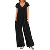 image:imageANRABESS Jumpsuits for Women Summer Casual Wide Leg Rompers OutfitsBlack