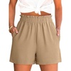 image:imageANRABESS Shorts for Women Summer Casual with PocketsYellow Khaki