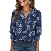 Blue White Floral