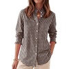 Brown White Plaid