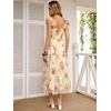 image:imageANRABESS Floral Wedding Guest Dresses for Women Smocked Tulle Midi DressMulticolored Rose Apricot