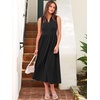 image:imageANRABESS Women Casual Maxi Dress Sleeveless V Neck Summer Beach SundressBlack