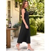 image:imageANRABESS Women Casual Maxi Dress Sleeveless V Neck Summer Beach SundressBlack
