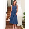 image:imageANRABESS Women Casual Maxi Dress Sleeveless V Neck Summer Beach SundressBlue