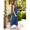 image:imageANRABESS Women Casual Maxi Dress Sleeveless V Neck Summer Beach SundressBlue