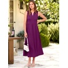 image:imageANRABESS Women Casual Maxi Dress Sleeveless V Neck Summer Beach SundressDark Purple