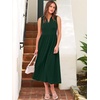 image:imageANRABESS Women Casual Maxi Dress Sleeveless V Neck Summer Beach SundressDeep Green