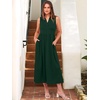 image:imageANRABESS Women Casual Maxi Dress Sleeveless V Neck Summer Beach SundressDeep Green