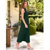 image:imageANRABESS Women Casual Maxi Dress Sleeveless V Neck Summer Beach SundressDeep Green