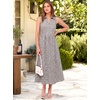 image:imageANRABESS Women Casual Maxi Dress Sleeveless V Neck Summer Beach SundressFloral White Spot