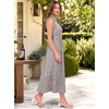 image:imageANRABESS Women Casual Maxi Dress Sleeveless V Neck Summer Beach SundressFloral White Spot