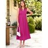 image:imageANRABESS Women Casual Maxi Dress Sleeveless V Neck Summer Beach SundressHot Pink